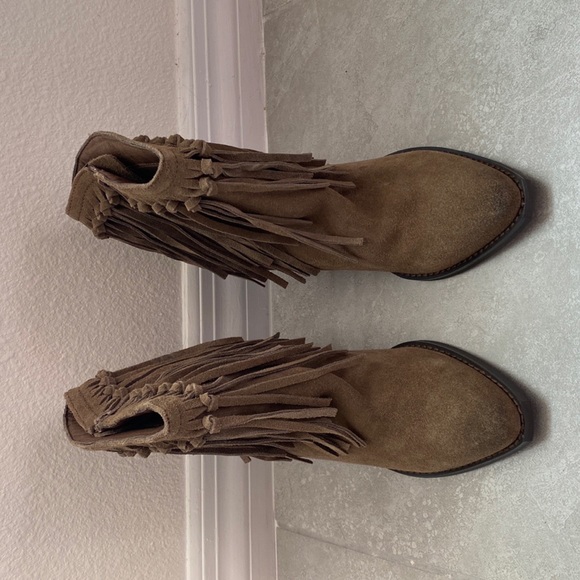 VERY VOLATILE LOS ANGELES SUEDE BOOTS SIZE 8.5 M - Picture 6 of 6